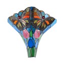 LumiLamp Wandlamp Tiffany  37x18x35 cm  Groen Blauw Glas