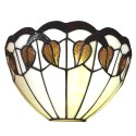 LumiLamp Wandleuchte Tiffany 31x15x21 cm  Weiß Glas