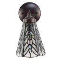 LumiLamp Lampada da parete Tiffany 17x12x23 cm  Trasparente Vetro Metallo Rotondo