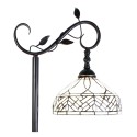 LumiLamp Lampadaire Tiffany 152 cm Marron Beige Verre