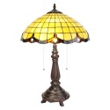 LumiLamp Table Lamp Tiffany Ø 41x57 cm  Yellow Glass