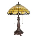 LumiLamp Table Lamp Tiffany Ø 41x57 cm  Yellow Glass