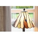 LumiLamp Table Lamp Tiffany Ø 20x60 cm Beige Brown Glass