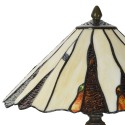 LumiLamp Table Lamp Tiffany Ø 35x53 cm Beige Glass