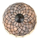 LumiLamp Lampe de table Tiffany Ø 40x58 cm Gris Verre