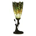 LumiLamp Table Lamp Tiffany Ø 15x42 cm Green Glass
