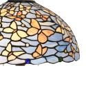 LumiLamp Lampada da tavolo Tiffany Ø 40x60 cm Blu Vetro Farfalle