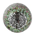 LumiLamp Tiffany Tischlampe Ø 46x72 cm Grün Rosa Glas