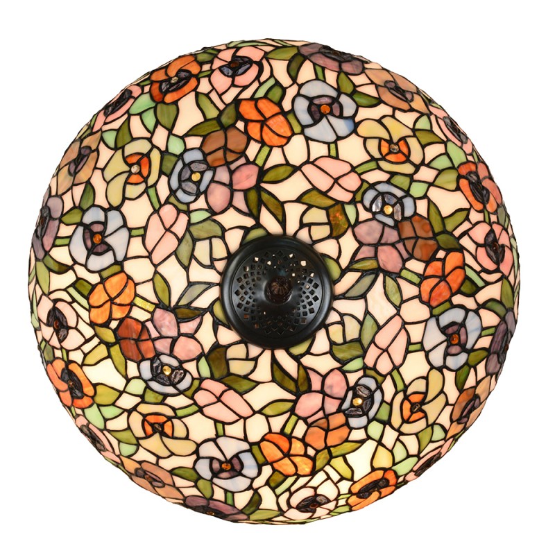 LumiLamp Table Lamp Tiffany Ø 46x72 cm Green Glass