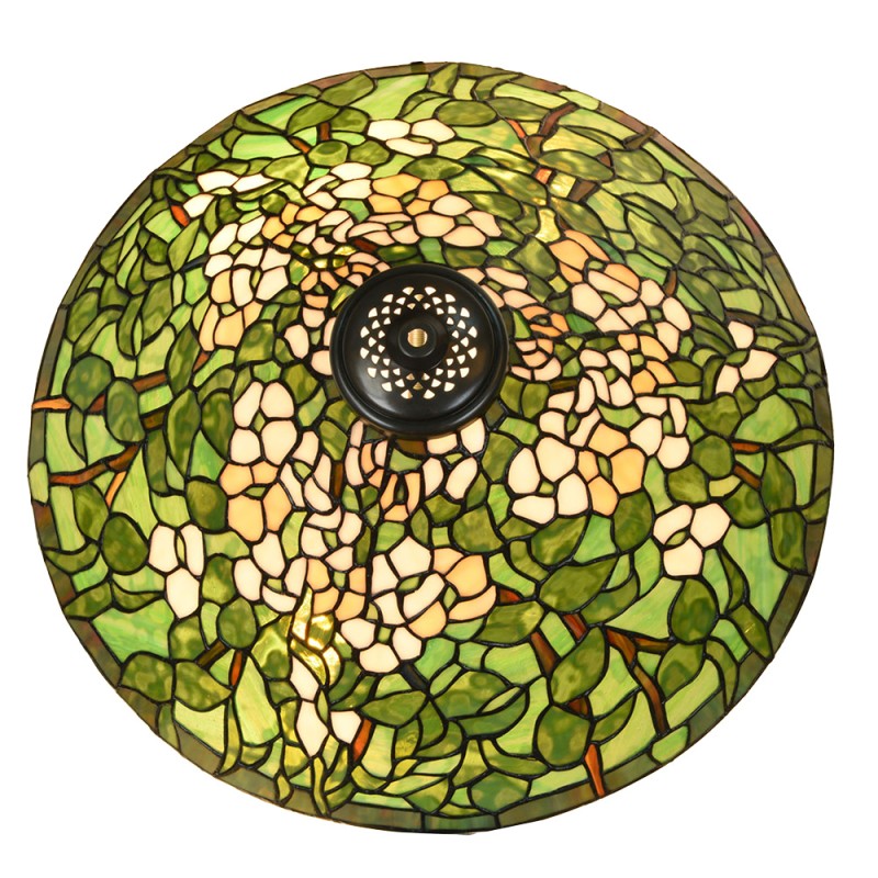 LumiLamp Hanglamp Tiffany  Ø 50 cm Groen Glas