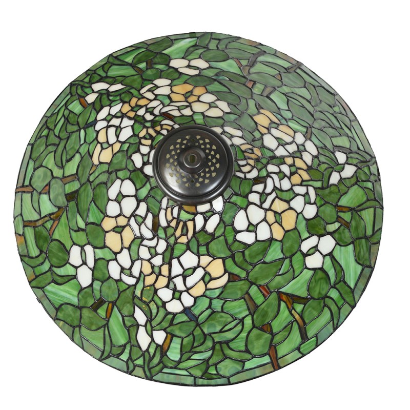 LumiLamp Hanglamp Tiffany  Ø 50 cm Groen Glas