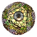 LumiLamp Lampada da tavolo Tiffany Ø 30x48 cm  Verde Blu  Vetro Frutta