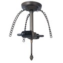 LumiLamp Pendant Light Tiffany 15x15x33 cm  Brown Iron