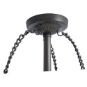 LumiLamp Lampadario a sospensione Tiffany 15x15x33 cm  Marrone Ferro