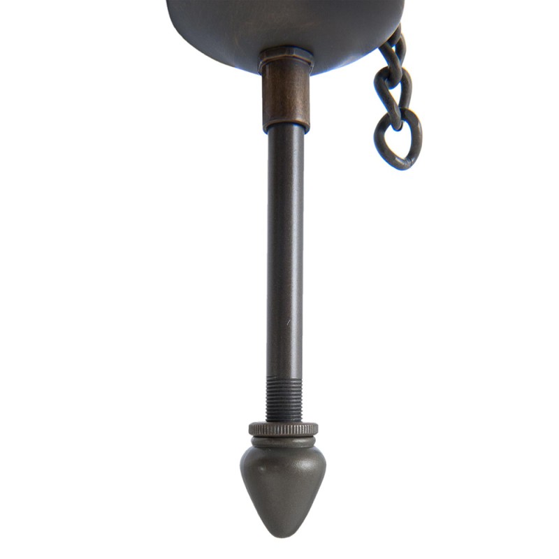 LumiLamp Suspension Tiffany 15x15x33 cm  Marron Fer
