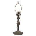 LumiLamp Lampenfuß Tischlampe Tiffany Ø 15x42 cm  Braun Kunststoff