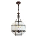 LumiLamp Lampes à suspension 40x40x190 cm  Transparent Métal Verre