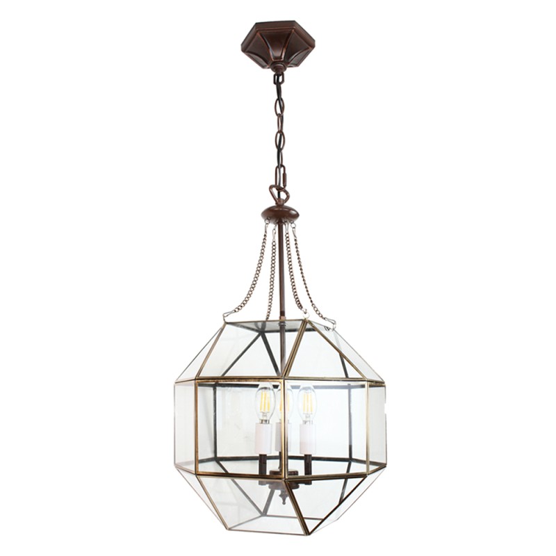 LumiLamp Lampes à suspension 40x40x190 cm  Transparent Métal Verre