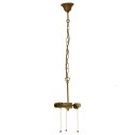 LumiLamp Suspension Tiffany Ø 19x160 cm Marron Fer
