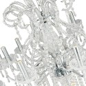 LumiLamp Kroonluchter  Ø 85x71 cm  Zilverkleurig Ijzer Glas