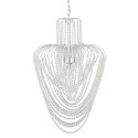 LumiLamp Kroonluchter  Ø 58x100 cm Zilverkleurig Ijzer Glas