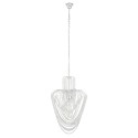 LumiLamp Kroonluchter  Ø 58x100 cm Zilverkleurig Ijzer Glas