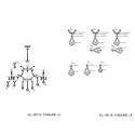 LumiLamp Chandelier Ø 80x60 cm Silver colored Metal Glass