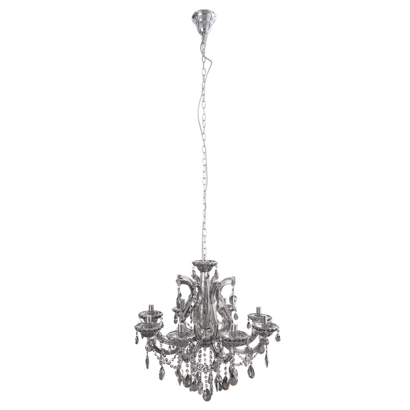 LumiLamp Lustre Ø 70x60/185 cm Couleur argent Fer Verre
