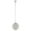 LumiLamp Lustre Ø 40x48 cm Couleur argent Métal Verre Rond