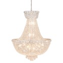 LumiLamp Lampadario Ø 63x78 cm Color argento Metallo Vetro