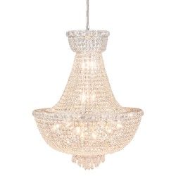 LumiLamp Lustre Ø 63x78 cm Couleur argent Métal Verre