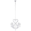 LumiLamp Chandelier Ø 70x78/200 cm White Metal Glass