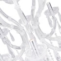 LumiLamp Lampadario Ø 70x78/200 cm Bianco Metallo Vetro