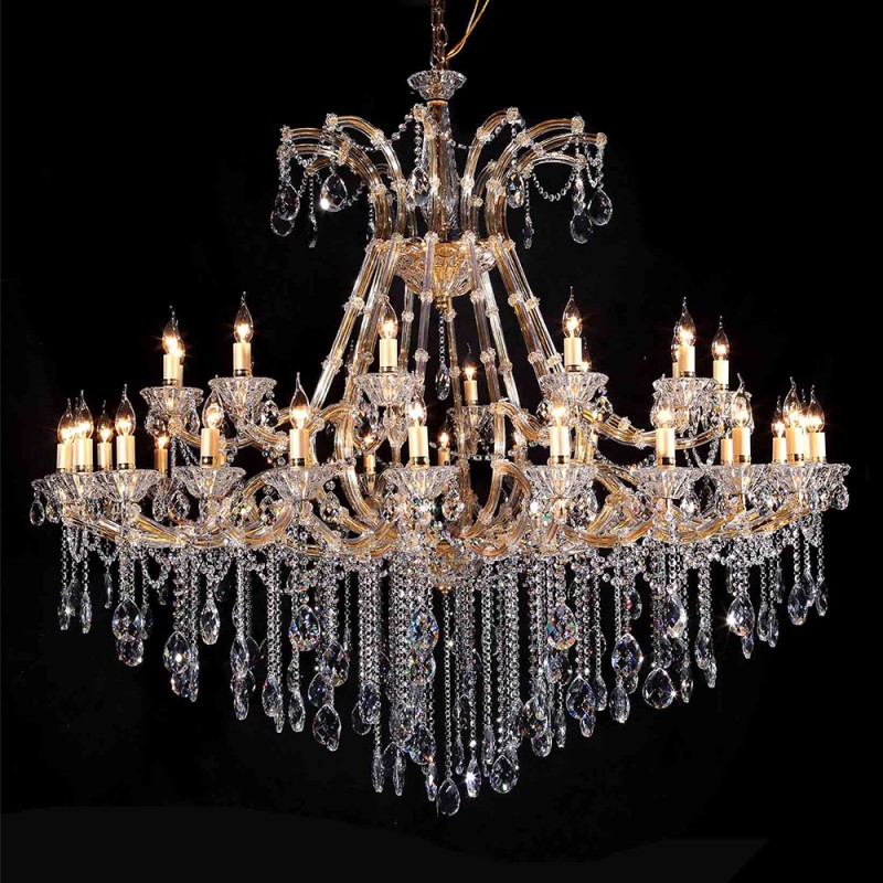 LumiLamp Lustre Ø 165x150 cm Transparent Fer