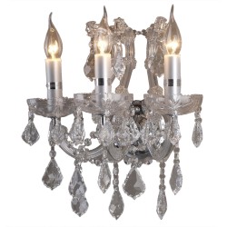 LumiLamp Applique murale 35x21x40 cm  Transparent Fer