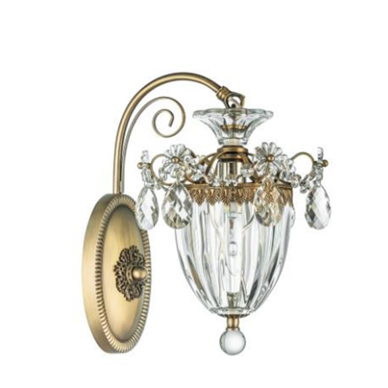 LumiLamp Wandleuchte 21x26x32 cm  Metall Glas