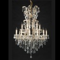 LumiLamp Lustre Ø 85x120/230 cm  Transparent Fer Verre