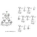 LumiLamp Lampadario Ø 85x120/230 cm  Trasparente Ferro Vetro