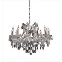 LumiLamp Kroonluchter  Ø 75x57/170 cm  Zilverkleurig Ijzer Glas