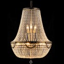 LumiLamp Kroonluchter  Ø 60x85/200 cm  Bruin Ijzer Glas