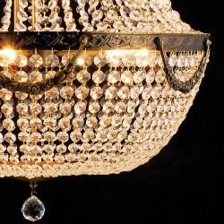 Lumilamp Chandelier Ø 60x85/200 cm Brown Iron
