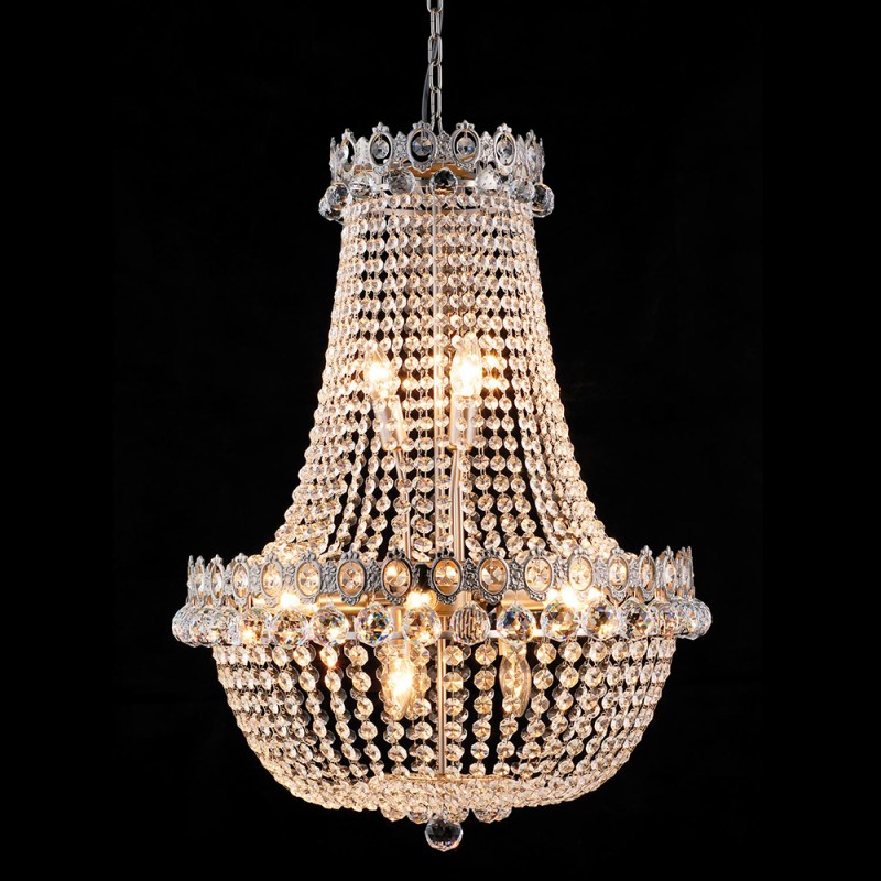 Lumilamp Chandelier Ø 60x85/200 cm Transparent Iron