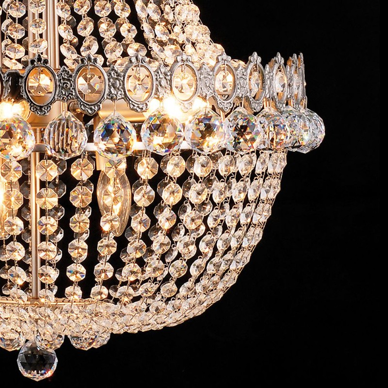 Lumilamp Chandelier Ø 60x85/200 cm Transparent Iron