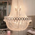 LumiLamp Lampadario Ø 60x85/200 cm  Trasparente Ferro Vetro