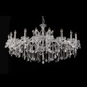 LumiLamp Chandelier Ø 120x64 cm Transparent Iron Glass