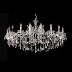 LumiLamp Lustre Ø 120x64 cm Transparent Fer Verre