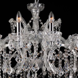 Lumilamp Chandelier Ø 120x64 cm Transparent Iron