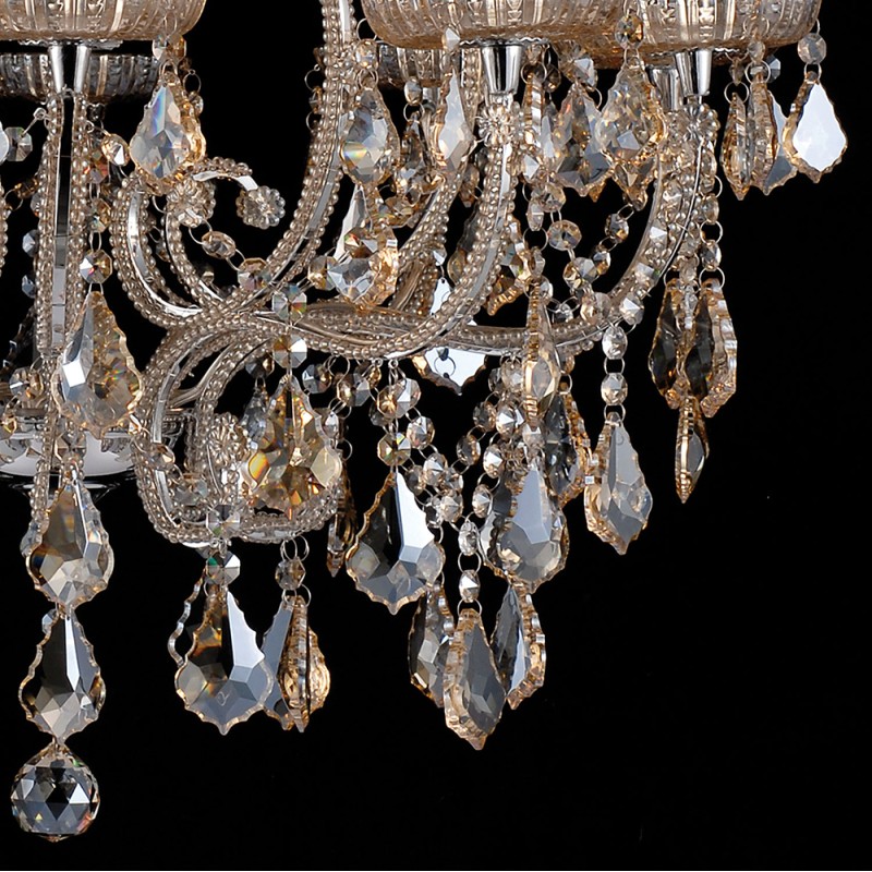 Lumilamp Chandelier Ø 71x80 cm Transparent Iron