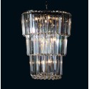LumiLamp Kroonluchter  Ø 55x75 cm  Transparant Ijzer Glas