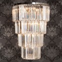 LumiLamp Lustre Ø 65x96 cm Transparent Fer Verre
